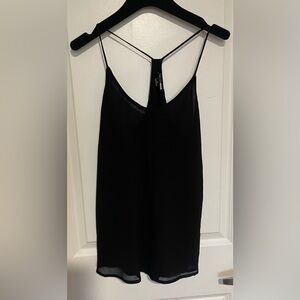 Black Scoop Neck Racerback Cami Top
